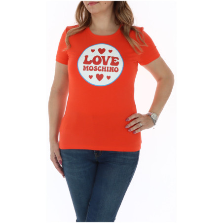 Love Moschino - T-Shirt mit Rundhalsausschnitt für Damen