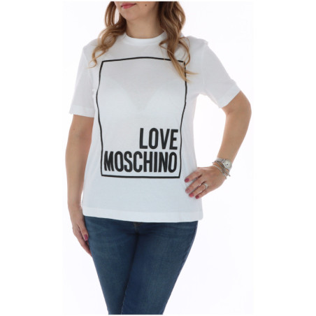 Love Moschino - T-Shirt mit Rundhalsausschnitt für Damen