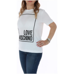 Love Moschino - T-Shirt mit Rundhalsausschnitt für Damen