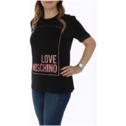 Love Moschino - T-Shirt mit Rundhalsausschnitt für Damen