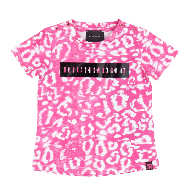 John Richmond RIP23032TS-LEO-PINK-WHITE