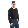 PAPETE MEN&39S LONG SLEEVE SHIRT BLACK