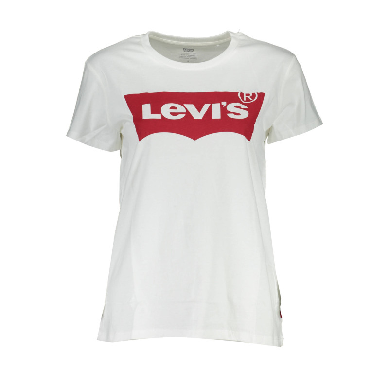 LEVI&39S WHITE WOMAN SHORT SLEEVE T-SHIRT