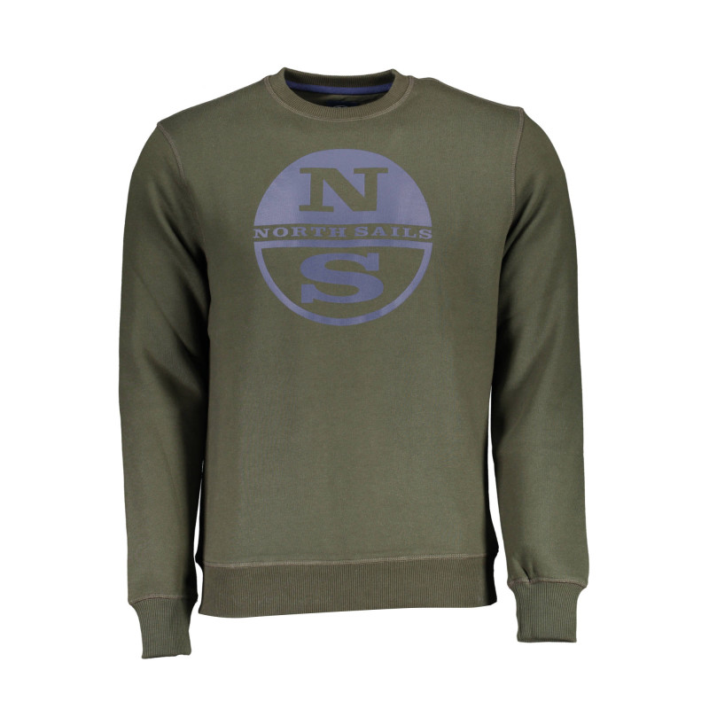 NORTH SAILS SWEATSHIRT WITHOUT ZIP MAN GREEN