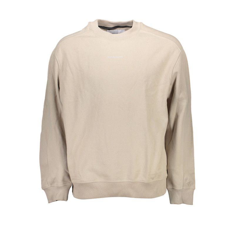 CALVIN KLEIN FELPA SENZA ZIP UOMO BEIGE