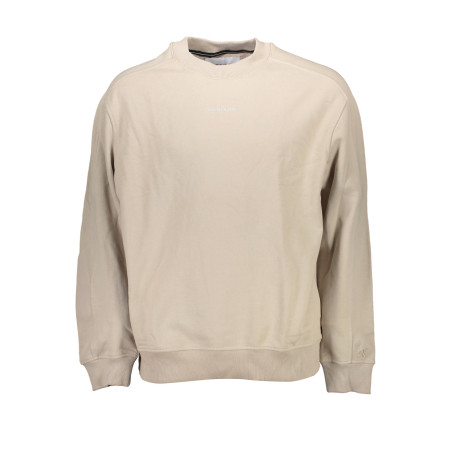 CALVIN KLEIN SWEATSHIRT WITHOUT ZIP MAN BEIGE