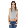 ZUELEMENTS T-SHIRT MANICHE CORTE DONNA GRIGIO