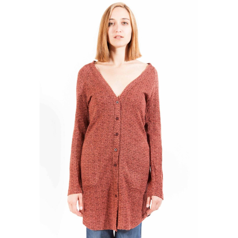 LAVAND. CARDIGAN DONNA ROSSO