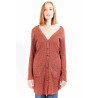 LAVAND. CARDIGAN DONNA ROSSO