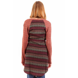 LAVAND. CARDIGAN DONNA ROSSO