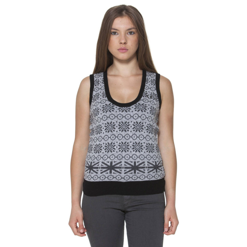 FRED PERRY WOMEN&39S GRAY VEST