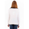 LOVE MOSCHINO WHITE WOMAN SWEATER