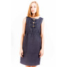 LOVE MOSCHINO SHORT DRESS WOMAN BLUE