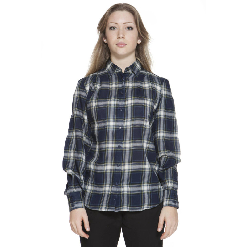 GANT CAMICIA MANICHE LUNGHE DONNA BLU