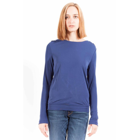 GANT T-SHIRT MANICHE LUNGHE DONNA BLU