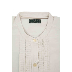 FRED PERRY CAMICIA MANICHE LUNGHE DONNA BEIGE