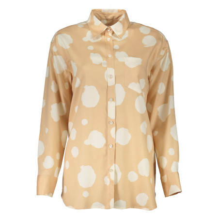 GANT CAMICIA MANICHE LUNGHE DONNA BEIGE