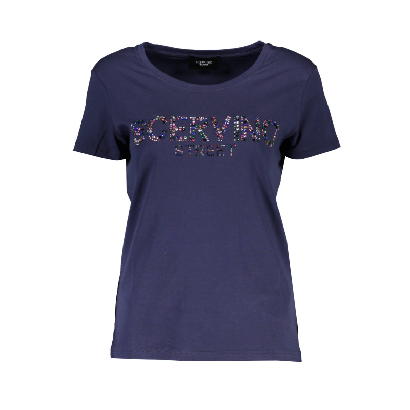 SCERVINO STREET T-SHIRT MANICHE CORTE DONNA BLU