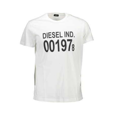 DIESEL WHITE MEN&39S SHORT SLEEVE T-SHIRT