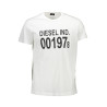 DIESEL T-SHIRT MANICHE CORTE UOMO BIANCO