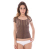 A-STYLE BROWN WOMAN EXTERNAL T-SHIRT