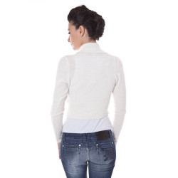 DATCH SHRUG LONG SLEEVE WOMAN WHITE