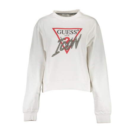 GUESS JEANS SWEATSHIRT WITHOUT ZIP WOMAN WHITE