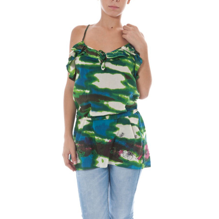 JOHN GALLIANO WOMEN&39S GREEN TANK