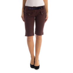 DATCH PANTALONE BERMUDA DONNA MARRONE