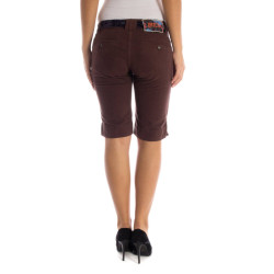 DATCH BROWN WOMAN BERMUDA TROUSERS