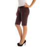 DATCH BROWN WOMAN BERMUDA TROUSERS