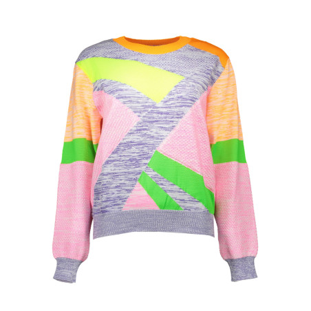 LOVE MOSCHINO MULTICOLORED WOMAN SWEATER