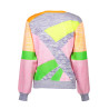 LOVE MOSCHINO MULTICOLORED WOMAN SWEATER