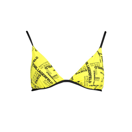 KARL LAGERFELD BEACHWEAR SWIMSUIT PARTS ABOVE YELLOW WOMAN