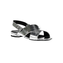 CALVIN KLEIN SILVER WOMAN SANDAL SHOES