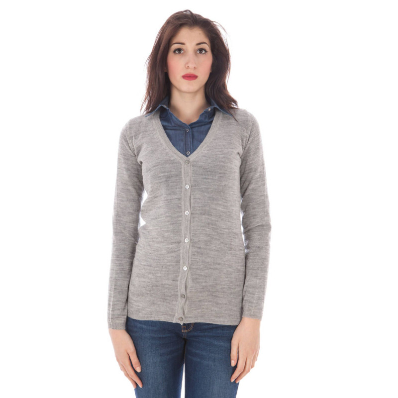 FRED PERRY GRAY WOMAN CARDIGAN