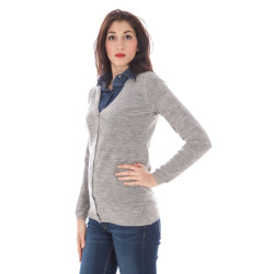 FRED PERRY GRAY WOMAN CARDIGAN