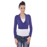 DATCH SHRUG LONG SLEEVES PURPLE WOMAN