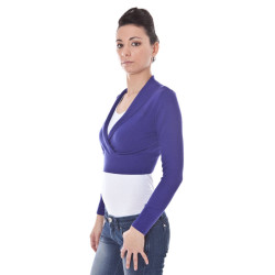 DATCH SHRUG LONG SLEEVES PURPLE WOMAN