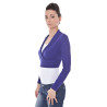 DATCH SHRUG LONG SLEEVES PURPLE WOMAN