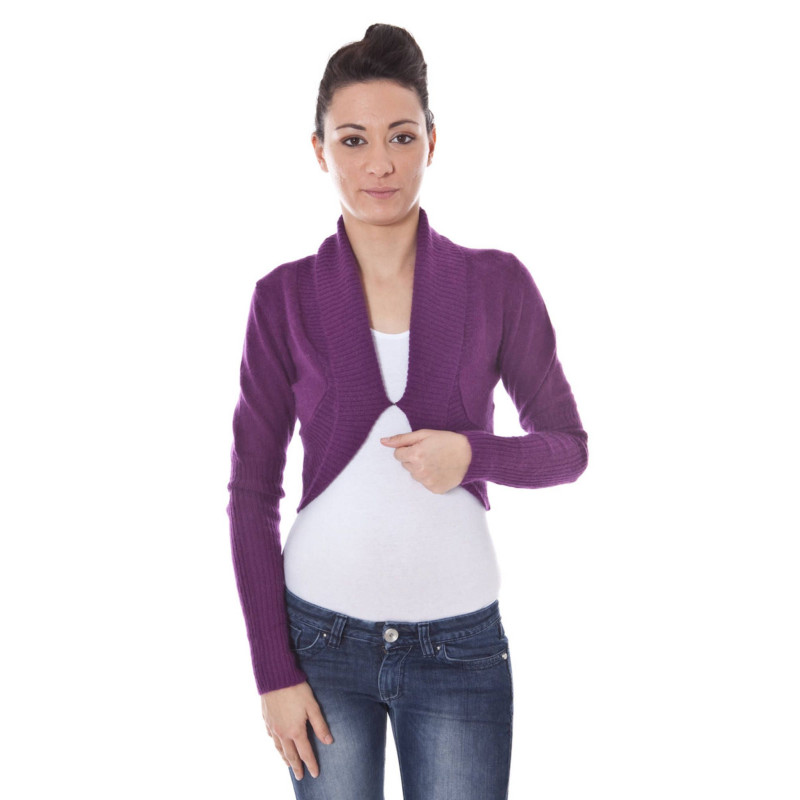 DATCH SHRUG LONG SLEEVES PURPLE WOMAN