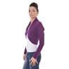 DATCH SHRUG LONG SLEEVES PURPLE WOMAN