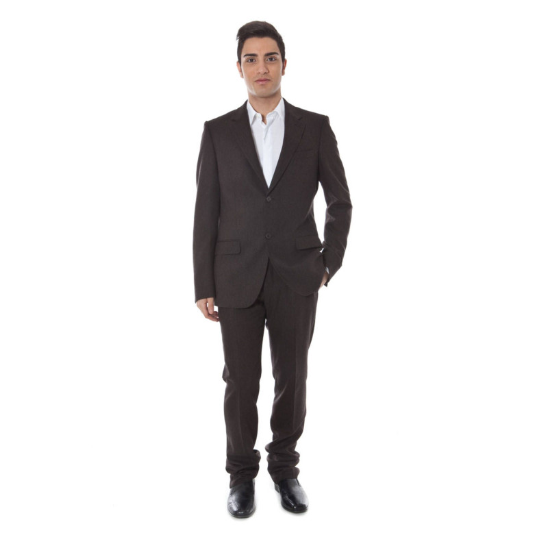 CALVIN KLEIN MEN&39S CLASSIC SUIT BROWN