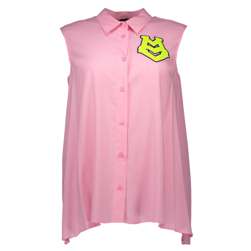 LOVE MOSCHINO PINK WOMAN SLEEVELESS SHIRT