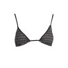 KARL LAGERFELD BEACHWEAR SWIMSUIT PARTS ABOVE WOMAN BLACK