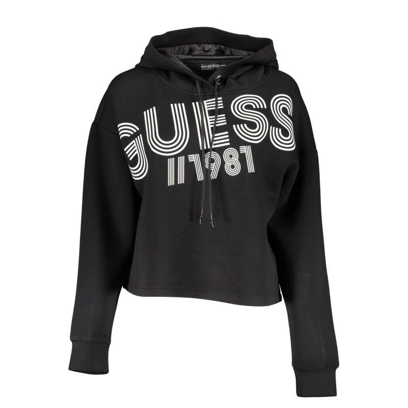 GUESS JEANS FELPA SENZA ZIP DONNA NERO