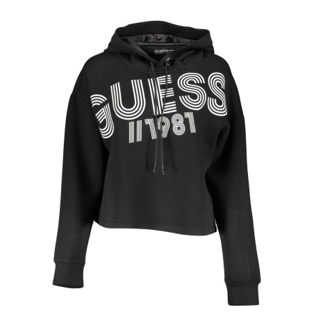 GUESS JEANS FELPA SENZA ZIP DONNA NERO