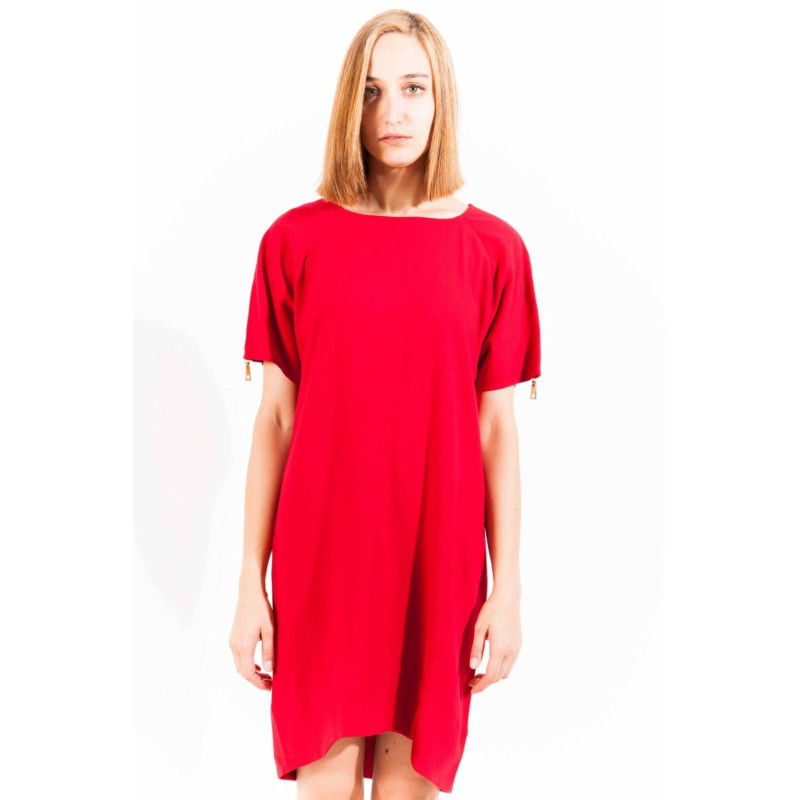 LOVE MOSCHINO RED WOMAN SHORT DRESS