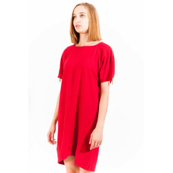 LOVE MOSCHINO RED WOMAN SHORT DRESS