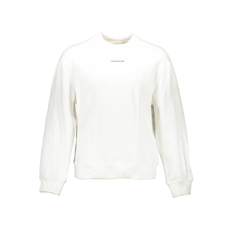 CALVIN KLEIN SWEATSHIRT WITHOUT ZIP MAN WHITE